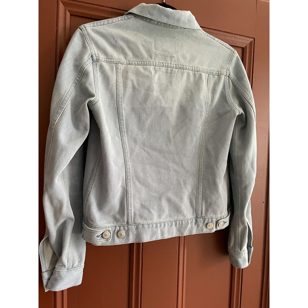Helmut Lang Vintage 90s Archive Denim Jacket Light Wash Made in Italy Size 38 - Picture 4 of 4